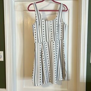 H&M Divided Black and White Dress